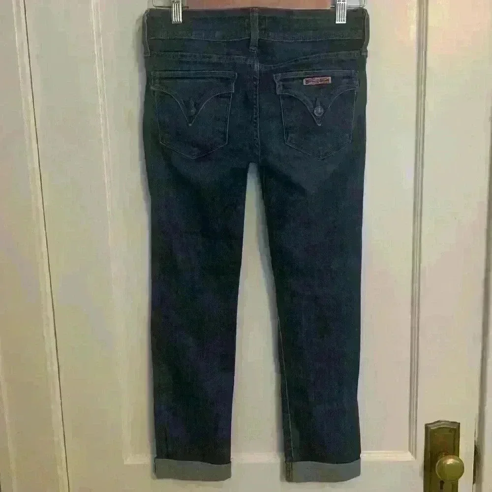 Hudson Womens Jeans Ginny Straight Ankle with Cuff, size 25